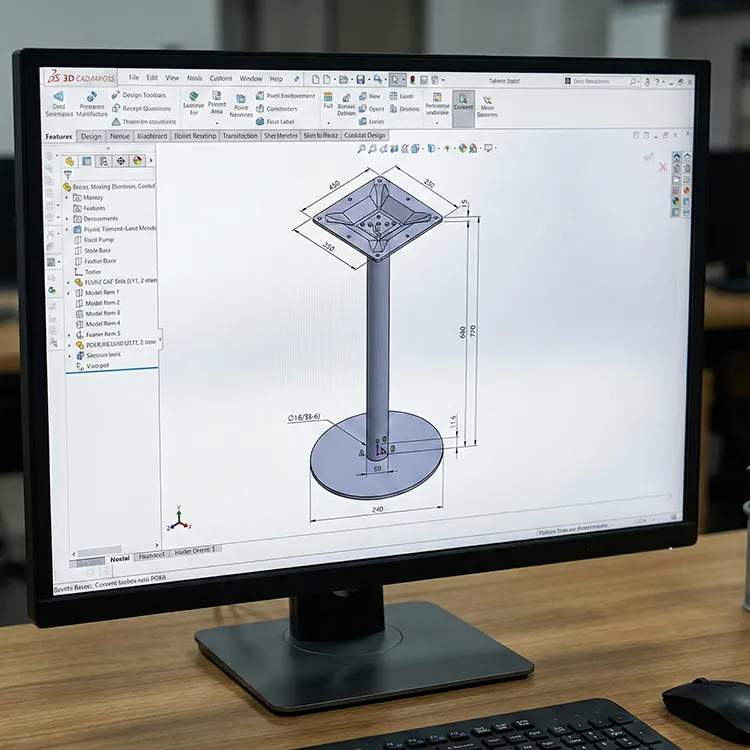 Custom Metal Table Legs From Design Sketch to Mass Production-2