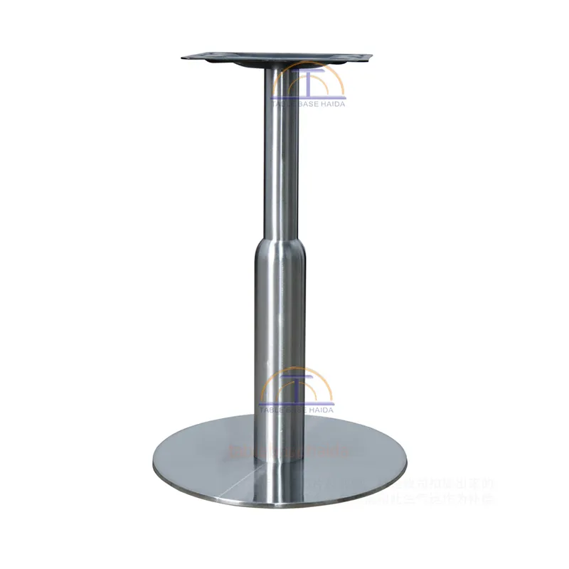 Spec Table Disc Base Modern Stainless Steel Disc Pedestal Table Base HD-J311