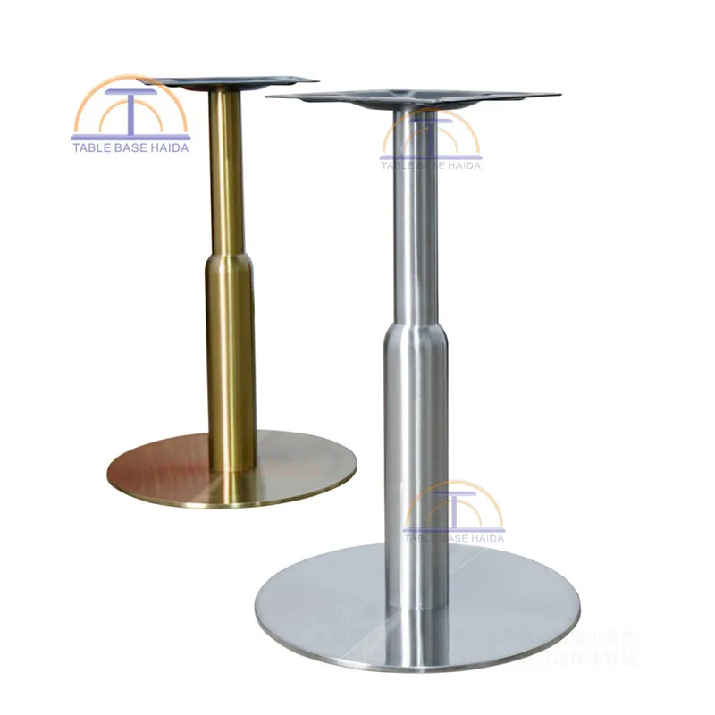Spec Table Disc Base Modern Stainless Steel Disc Pedestal Table Base HD-J311