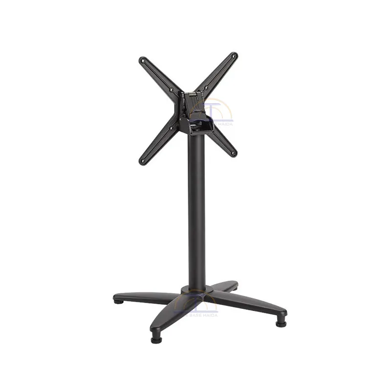 Aluminum Folding & Stackable Cross Table Base HD-JN02-1