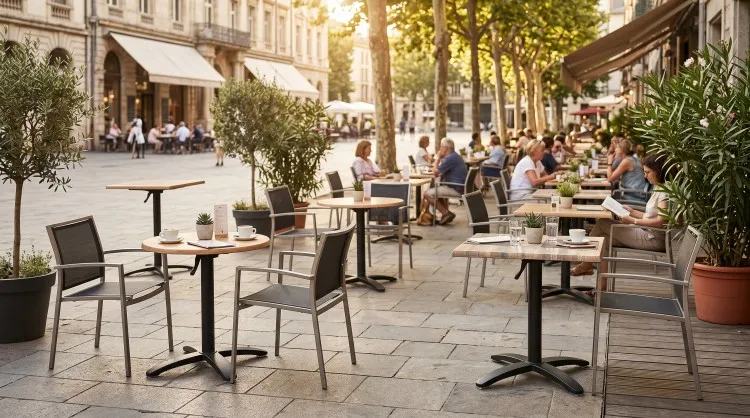 Aluminum Table Base for Outdoor Commercial Dining-3