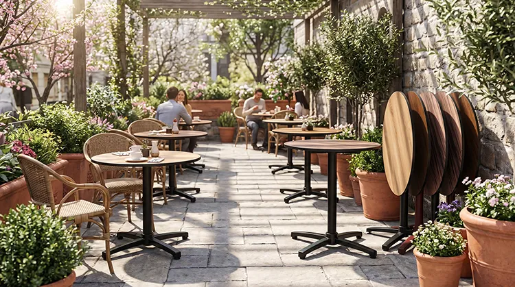 Flip-Top Table Bases for Cafes and Outdoor Spaces-2