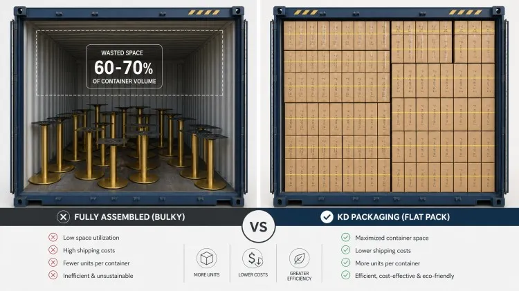 Comparison of Space Waste and Optimization in a 40-Foot High-Cube Container