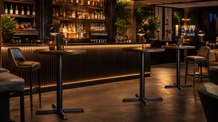 HD-J053 Table Base Bar Height Stability Scene