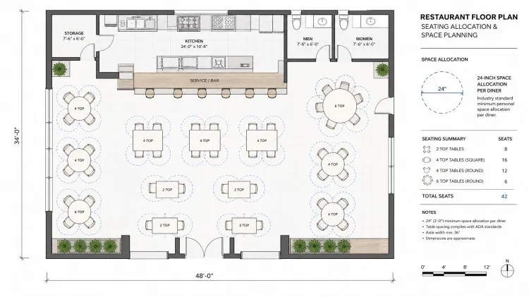Restaurant Floor Plan Allocation