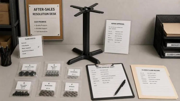 Table Base Warranty Resolution