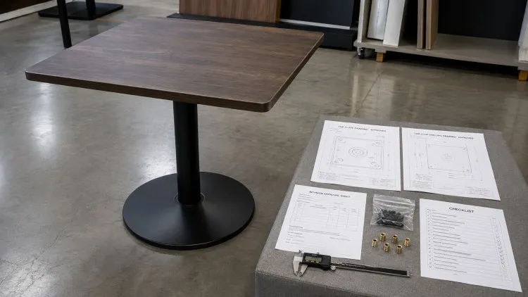 OEM Table Base Trial Assembly Approval-