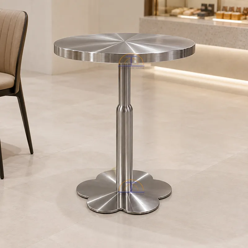 HD-JN09 Flower Shaped Stainless Steel Table Base-4