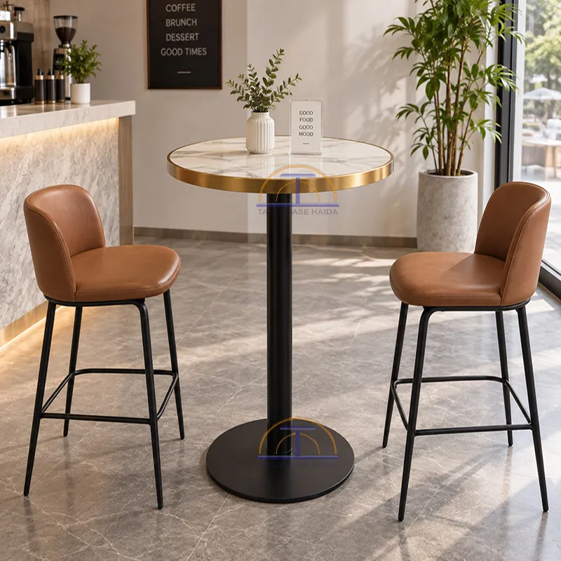 HD-JN10 Bar Height Steel Table Base Applications-1