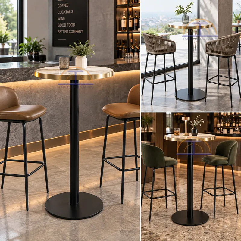 HD-JN10 Bar Height Steel Table Base Applications-2