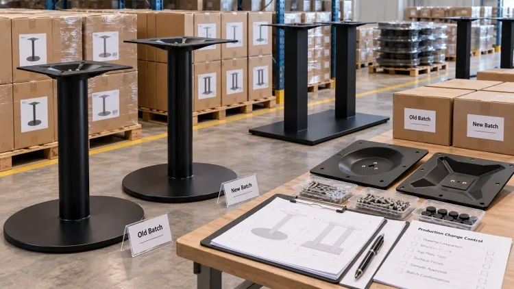 Restaurant Table Base Batch Labeling And Old-New Inventory Separation